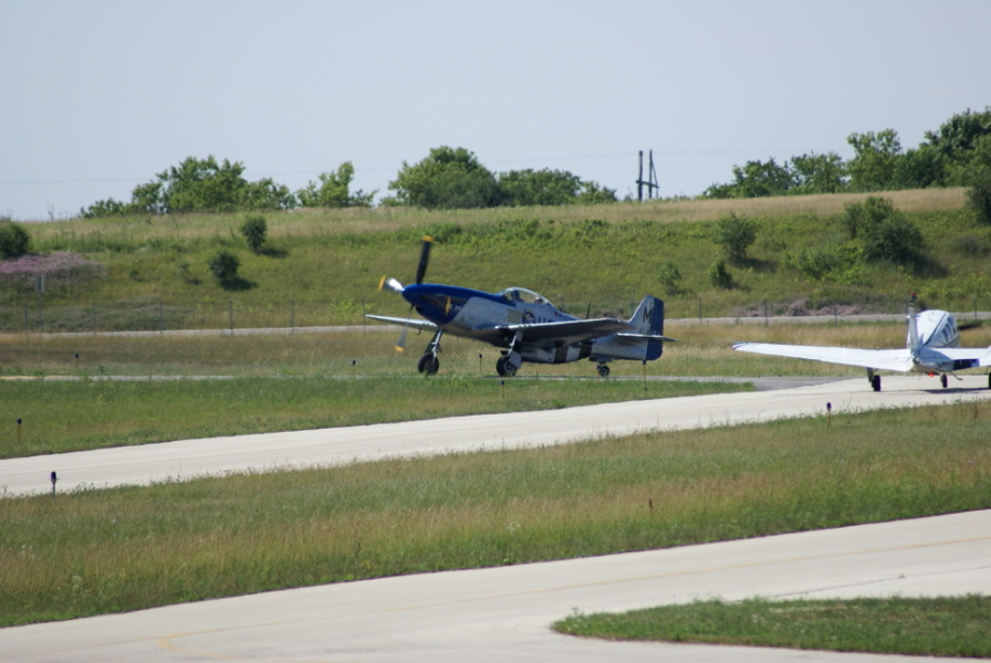 P-51 Petie 2nd In Flight - lifting off