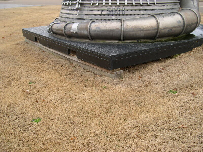 F-1 rocket engine in Earlier Building 4200 Engine Display at Marshall Space Flight Center Engine Displays