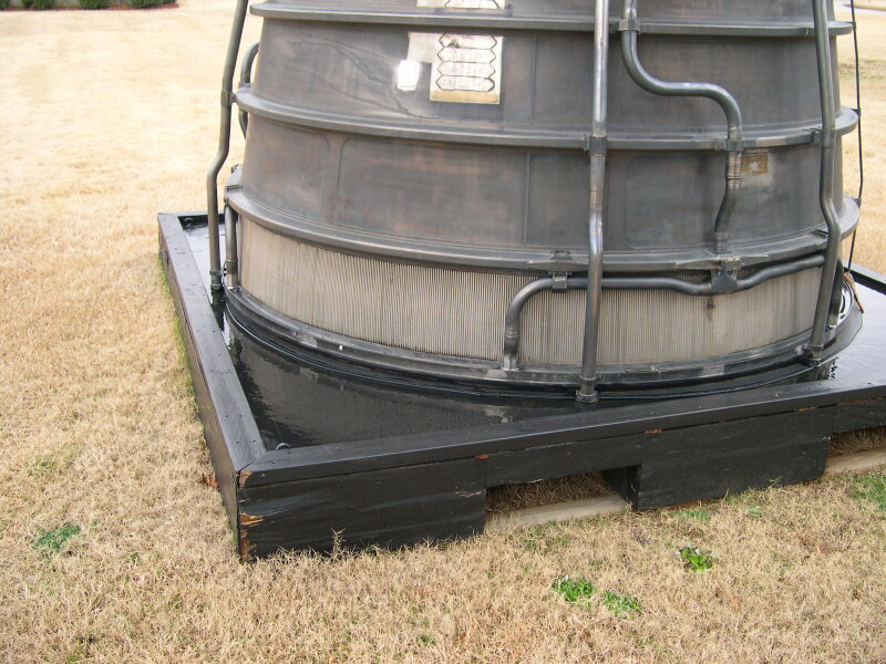 Space Shuttle Main Engine (SSME) in Earlier Building 4200 Engine Display at Marshall Space Flight Center Engine Displays