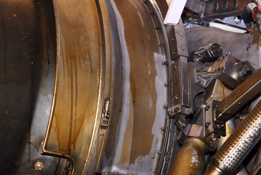 Prepping F-1 Engines (October/November 2007) at Marshall Space Flight Center Engine Displays