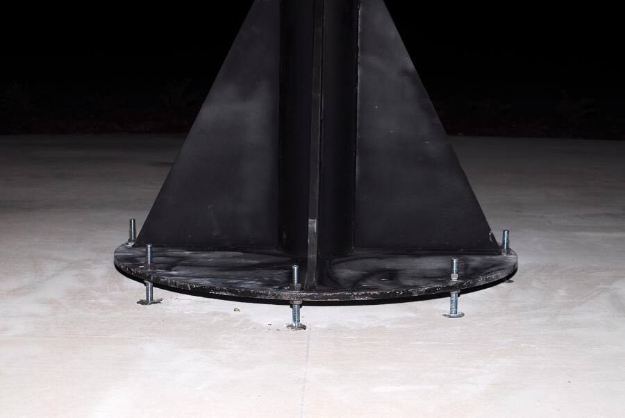 Building 4200 Engines Throat Support Installation (April 8, 2008) at Marshall Space Flight Center Engine Displays