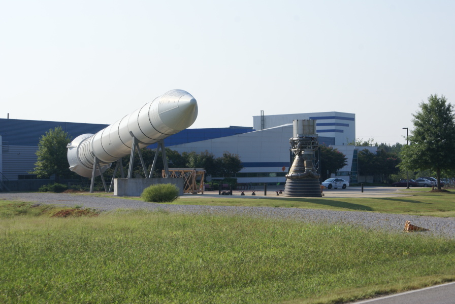 Shuttle Solid Rocket Booster (SRB) at Marshall Space Flight Center