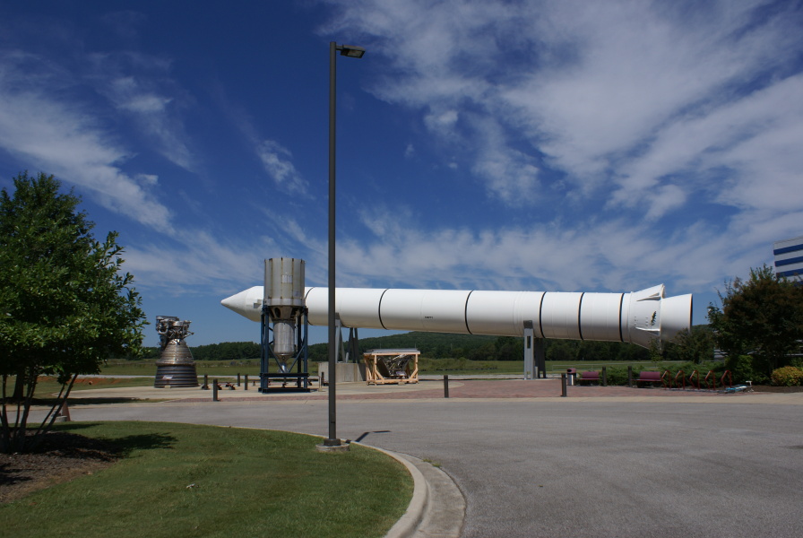 Shuttle Solid Rocket Booster (SRB) at Marshall Space Flight Center