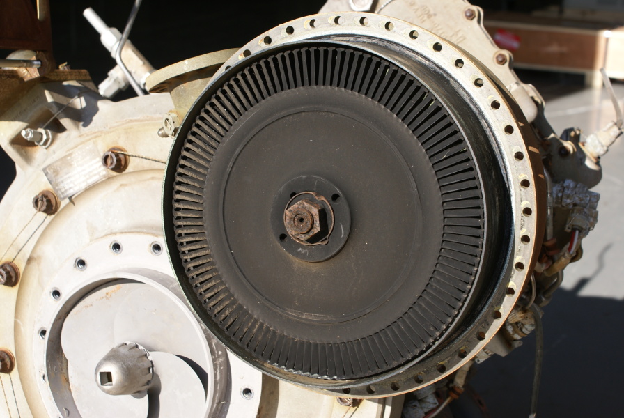 Turbine on H-1 Engine Turbopump from Cold Calibration (Post Dismantling) at Marshall Space Flight Center