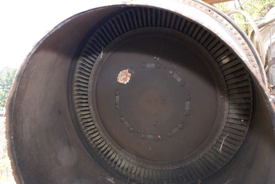 Second stage turbine wheel in F-1 Engine Turbopump from Cold Calibration at Marshall Space Flight Center