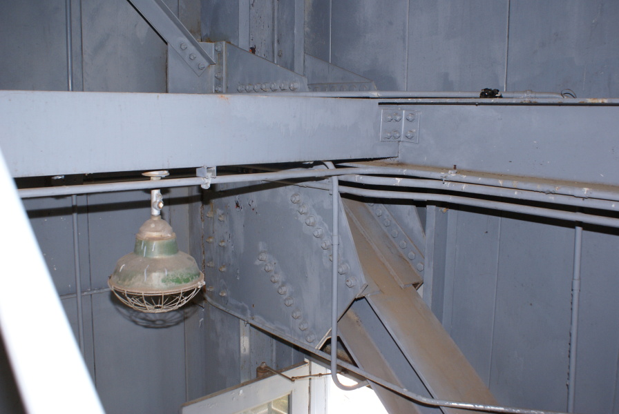 I-beams on interior of S-IC Test Stand at Marshall Space Flight Center
