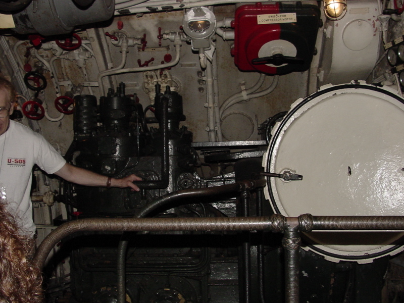 U-505 (pre-relocation) interior at Museum of Science & Industry