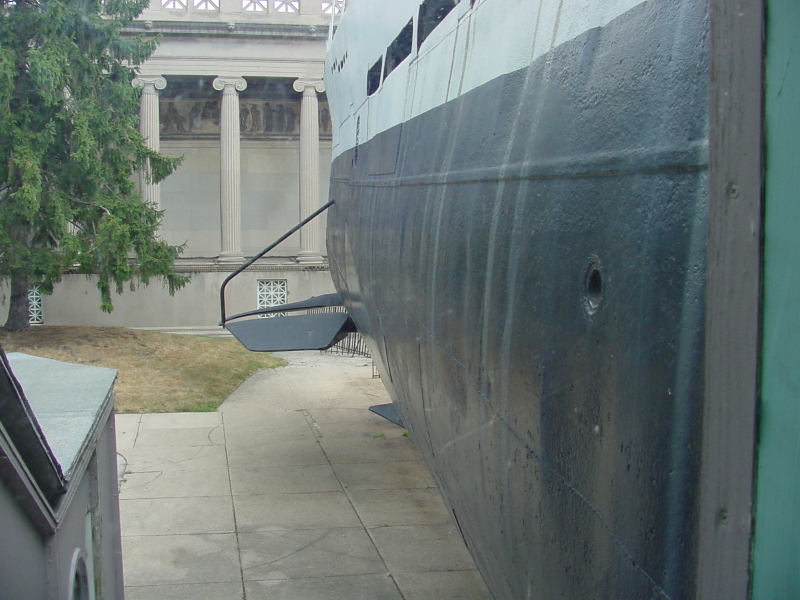 Exterior of U-505 (pre-relocation) at Museum of Science & Industry
