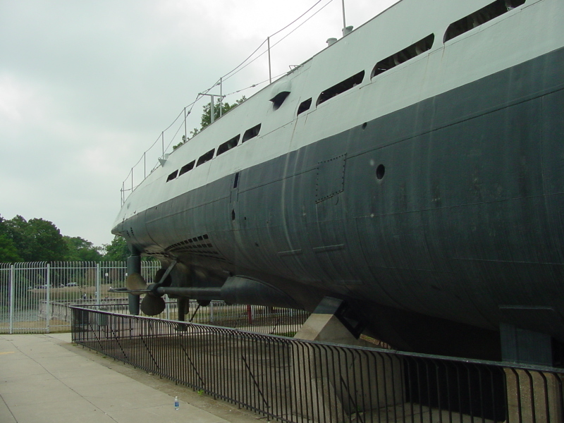 Exterior of U-505 (pre-relocation) at Museum of Science & Industry