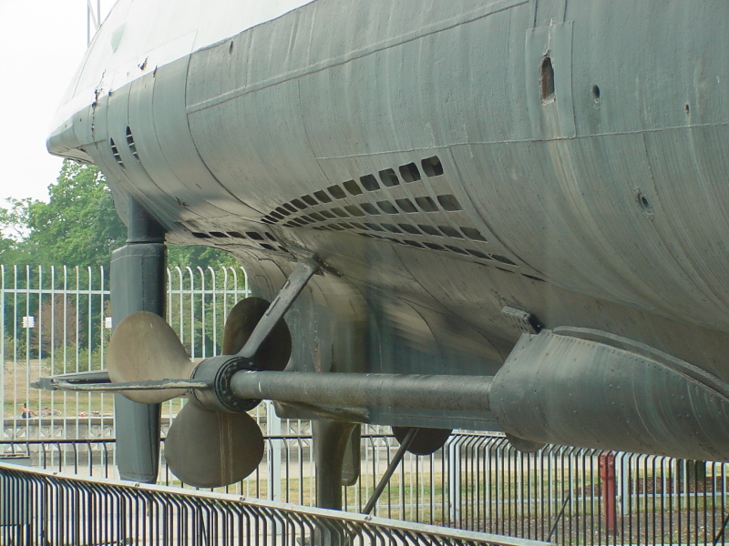 U-505 (pre-relocation) screws/propellers at Museum of Science & Industry