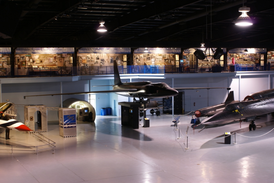 SR-71, D-21, and U-2 at Museum of Aviation.