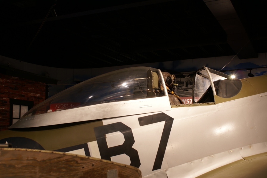 Cockpit and canopy of P-51 at the Museum of Aviation