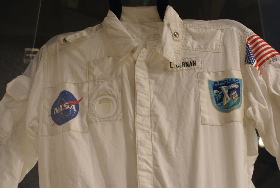 Cernan's Apollo 10 Inflight Coverall Garment (ICG) jacket at Neil Armstrong Air & Space