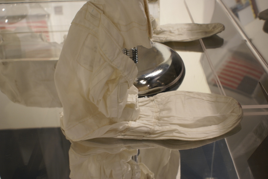 Cernan's Apollo 10 Inflight Coverall Garment (ICG) boots at Neil Armstrong Air & Space