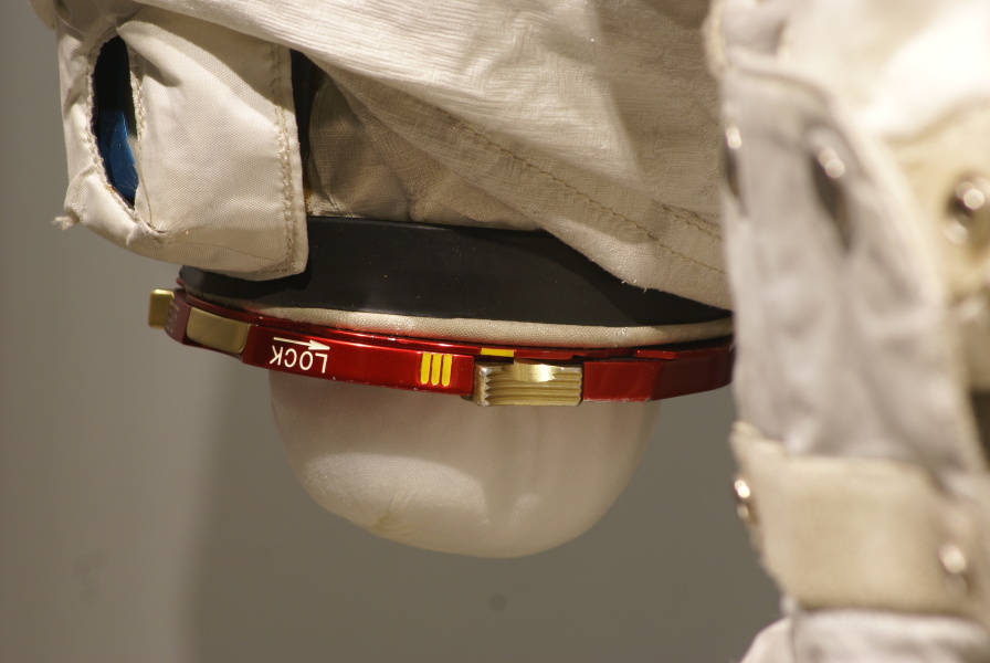Armstrong's Apollo 11 Backup Suit right wrist ring at Neil Armstrong Air & Space