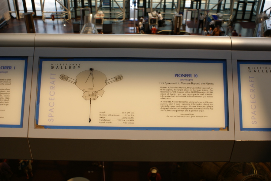 Pioneer 10 sign in the Milestones of Flight gallery at the dsc31142.jpg.