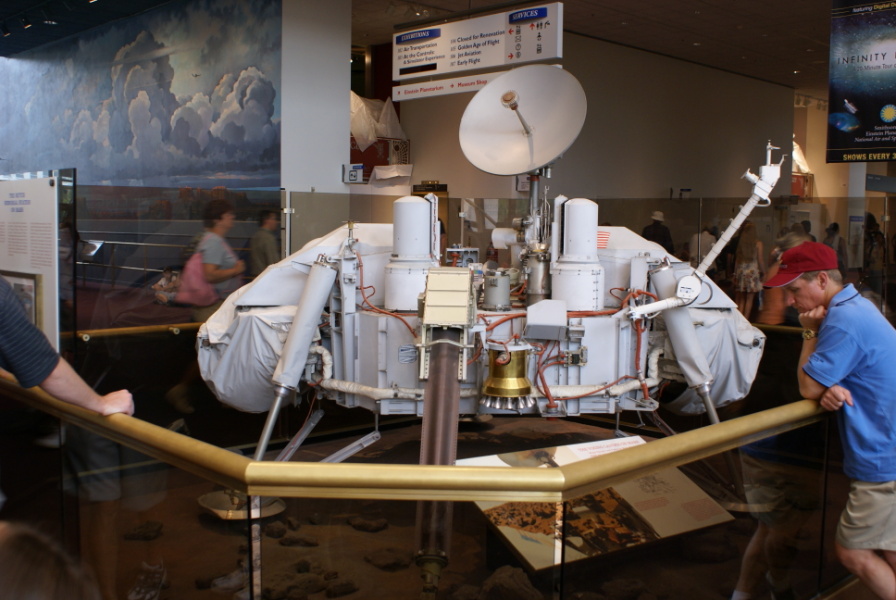 Viking lander proof test article in the Milestones of Flight gallery at the National Air & Space Museum.