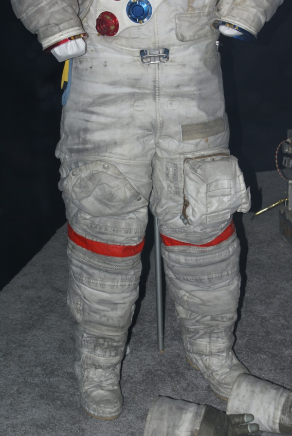 Legs/lower part of Cernan's Apollo 17 Suit at National Air & Space Museum