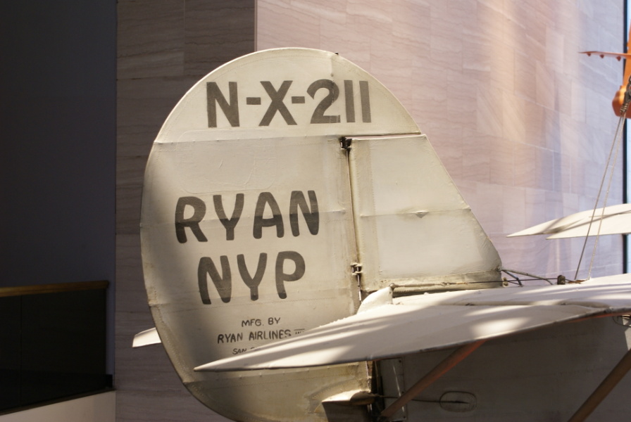 Spirit of St. Louis tail number: N-X-211/Ryan NYP