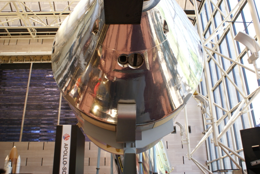Command/Service Module in Apollo-Soyuz Test Project Display at National Air & Space Museum