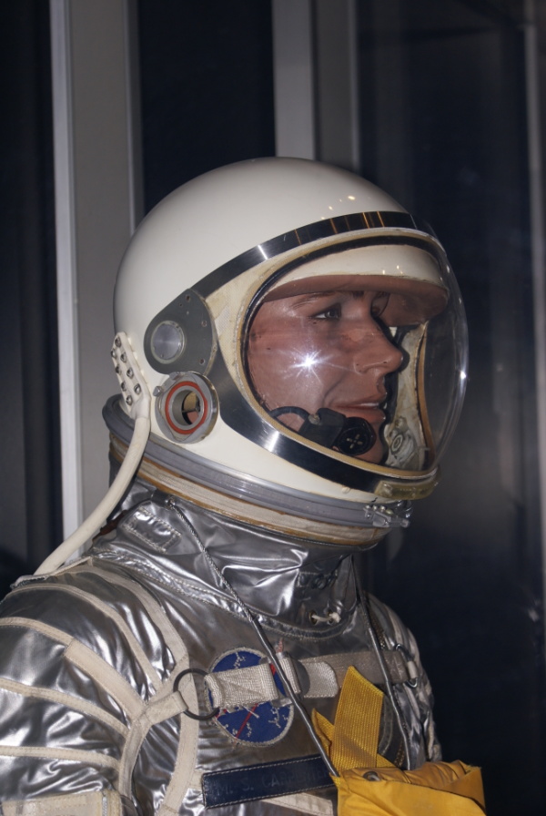 Project Mercury Suit helmet at National Air & Space Museum