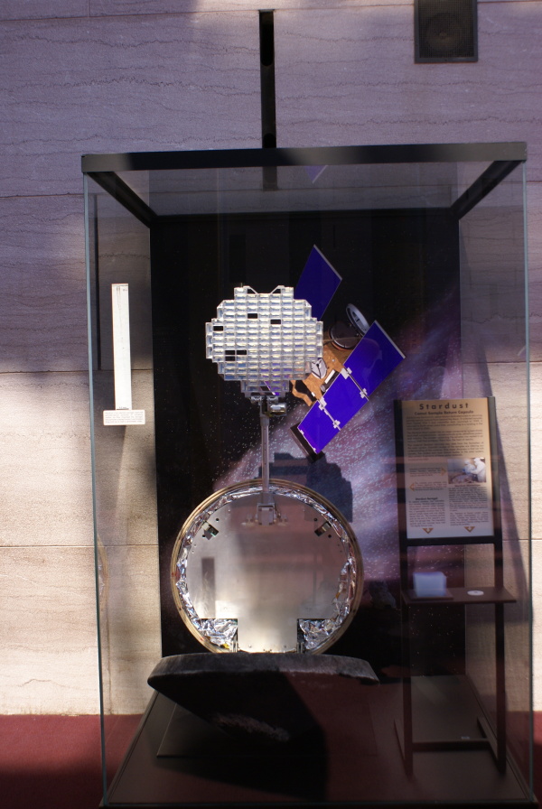 Stardust sample return capsule in the Milestones of Flight gallery at the National Air & Space Museum