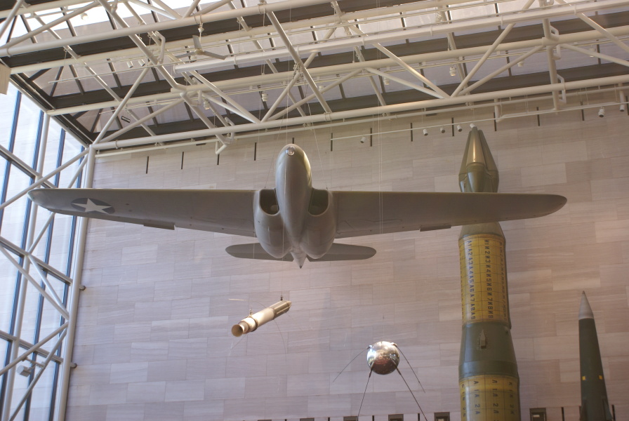 Bell XP-59A Airacomet in the Milestones of Flight gallery at the National Air & Space Museum