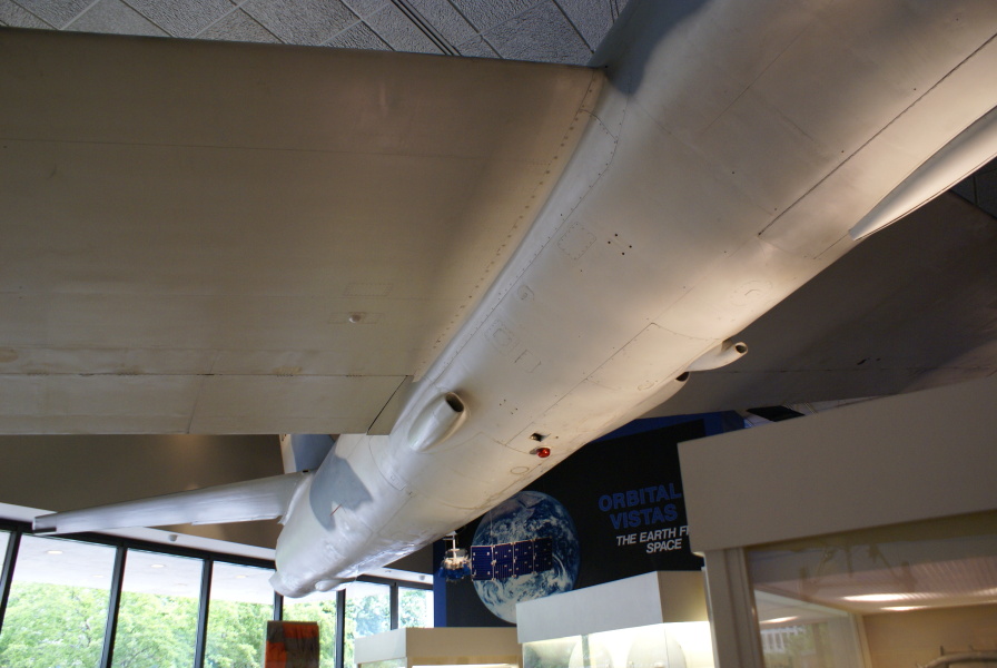 Underside of U-2 fuselage at National Air & Space Museum