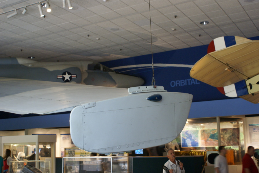 Wingtip of U-2 at National Air & Space Museum.