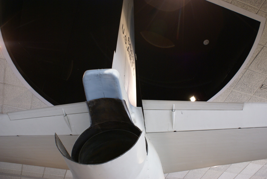 Tail of U-2 at National Air & Space Museum.