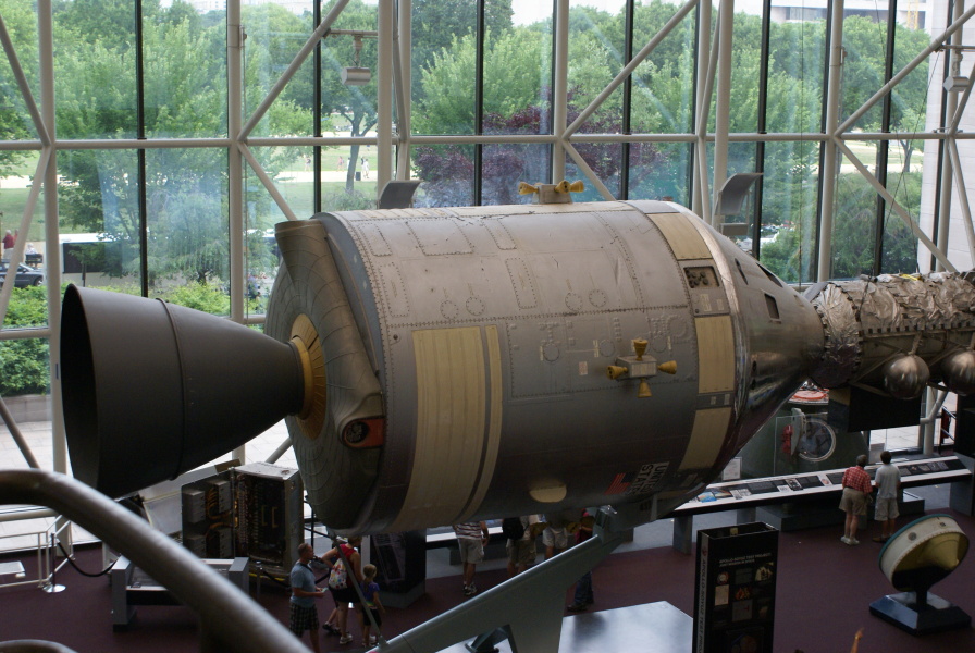 Command/Service Module in Apollo-Soyuz Test Project Display at National Air & Space Museum