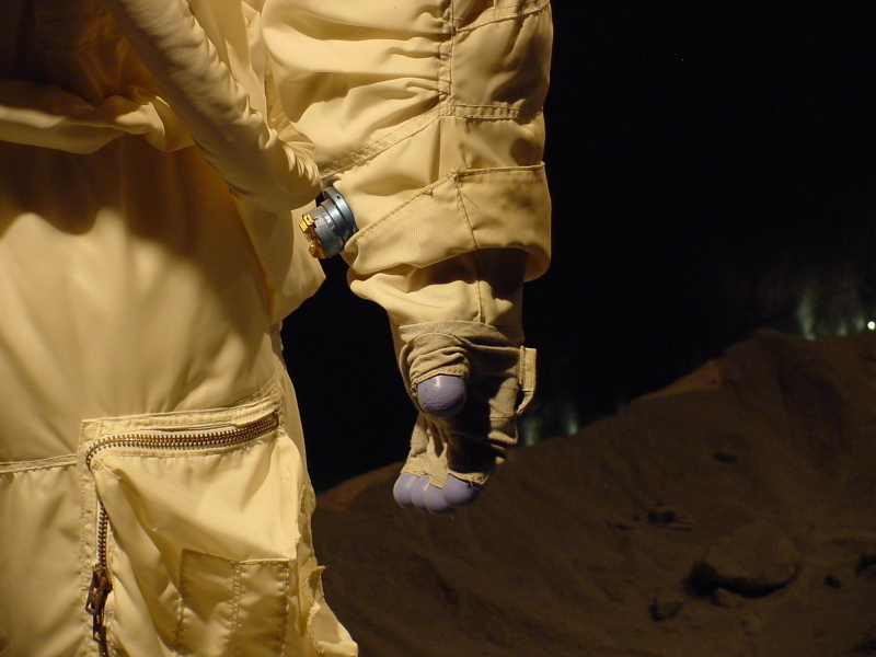 Left glove on Cernan's Apollo 17 Suit at Naval Aviation Museum