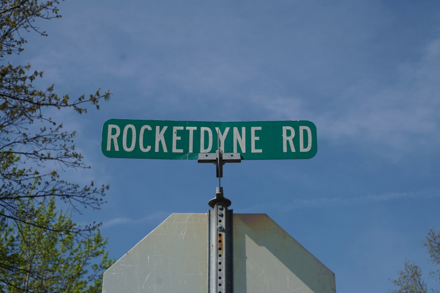 Rocketdyne Rd. road sign in Neosho Missouri