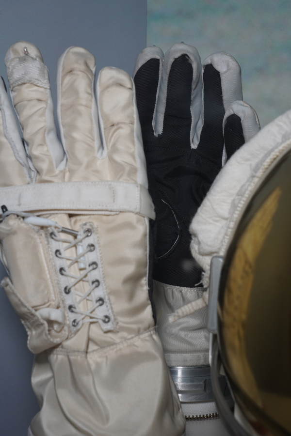 Gemini G4C Suit G4C gloves at Oklahoma History Center