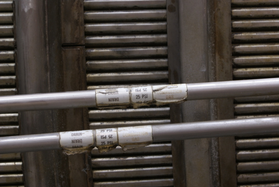 J-2 Engine drain lines at Science Museum Oklahoma (formerly the Omniplex)