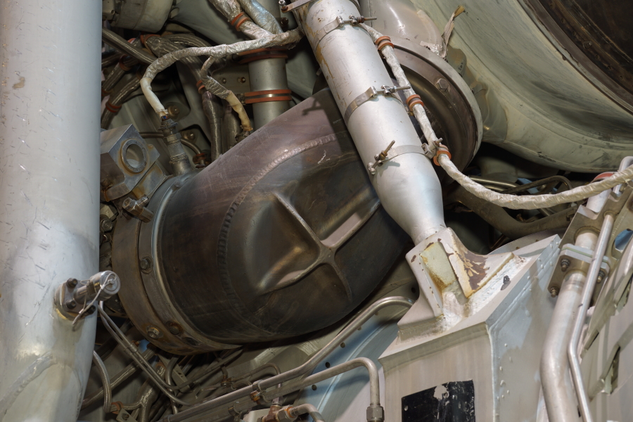 Gas generator on F-1 Engine at Science Museum Oklahoma