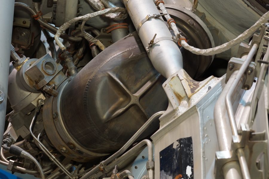 Gas generator on F-1 Engine at Science Museum Oklahoma