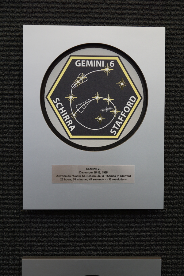 Gemini Plaques at James S. McDonnell Prologue Room