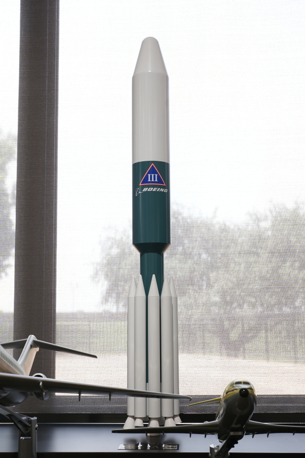 Delta III in the Delta Rocket Models display at James S. McDonnell Prologue Room