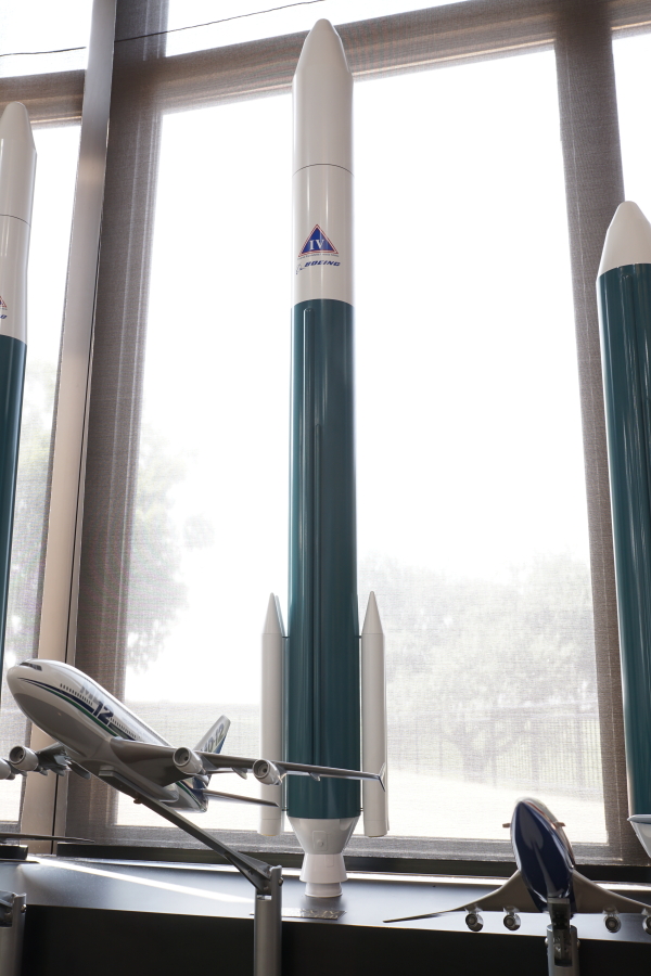 Delta IV Medium + (5,4) in the Delta Rocket Models display at James S. McDonnell Prologue Room