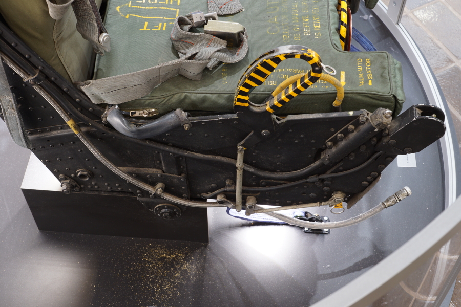 F-4 Ejection Seat seat pan at James S. McDonnell Prologue Room