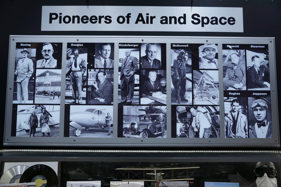 Pioneers of Air and Space exhibit at James S. McDonnell Prologue Room