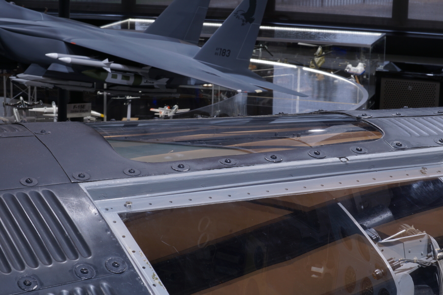 Observation window on Mercury Mockup at James S. McDonnell Prologue Room