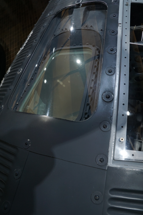 Observation window on Mercury Mockup at James S. McDonnell Prologue Room