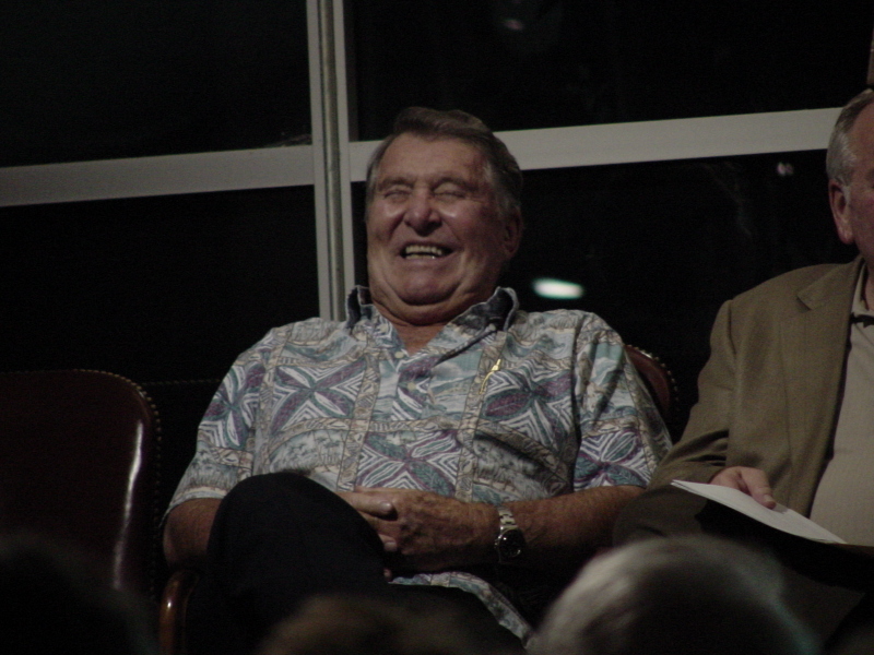 Wally Schirra at the Second Annual Saturn/Apollo Reunion (2005) at the U.S. Space & Rocket Center.