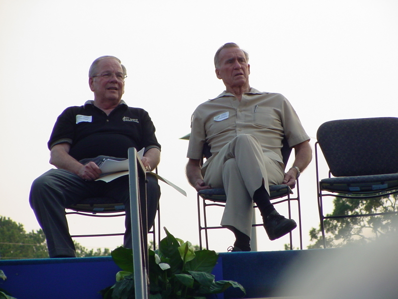 Larry Capps and Walt Cunningham at the Third Annual Saturn/Apollo Reunion (2006)  at the U.S. Space & Rocket Center.