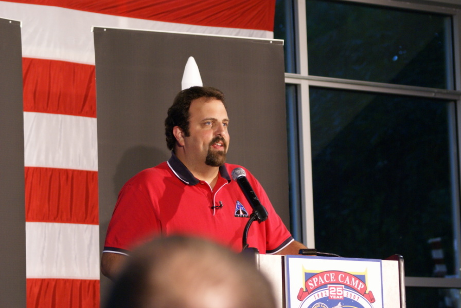 Steve Cook speaking at the Fourth Annual Saturn/Apollo Reunion (2007) at the U.S. Space and Rocket Center.
