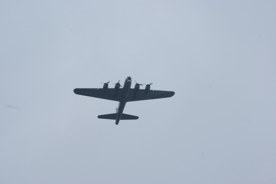 B-17 Sentimental Journey fly-over