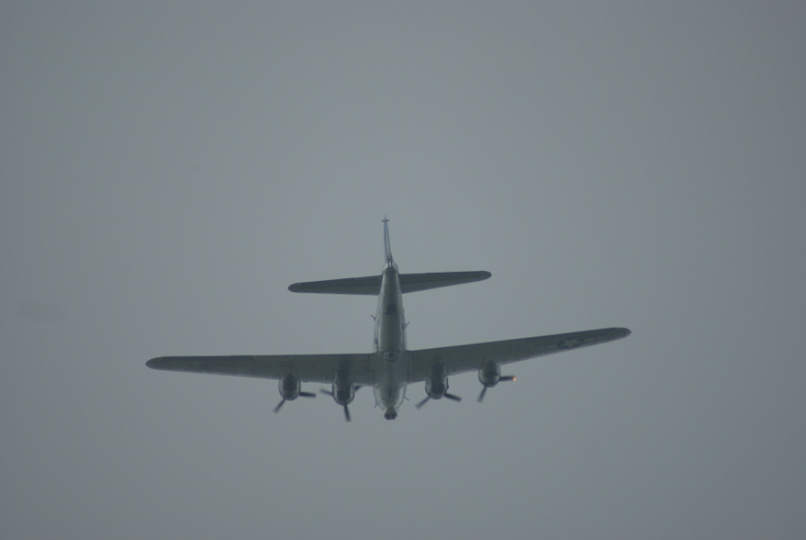 B-17 Sentimental Journey fly-over
