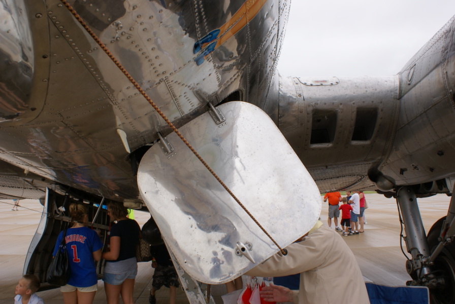 B-17 Sentimental Journey front entrance hatch